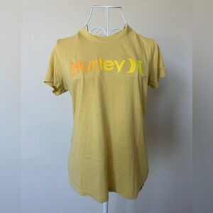 * Hurley Mustard Yellow Short Sleeve Tee